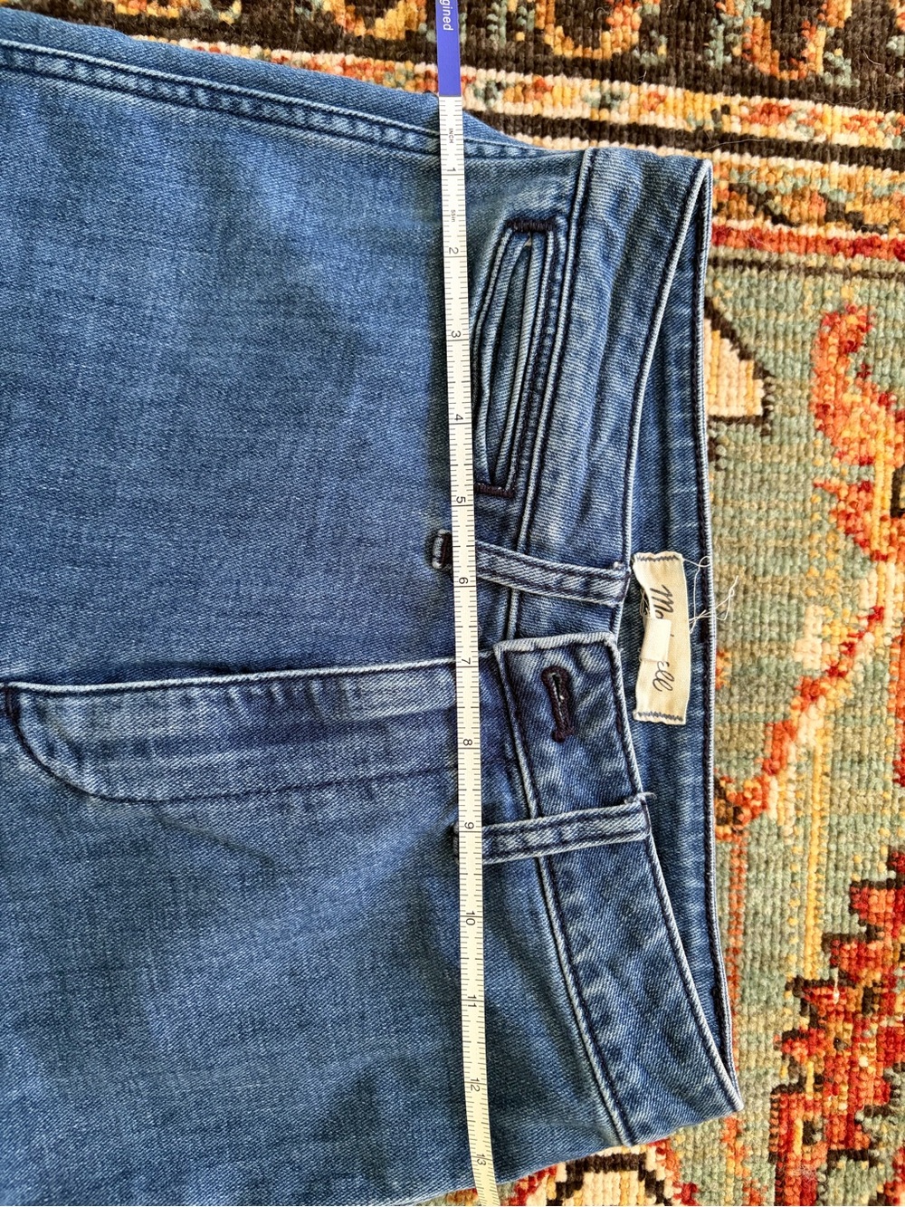 Madewell Wide-Leg High-Rise Jeans in Blue Denim - Picture 5 of 6